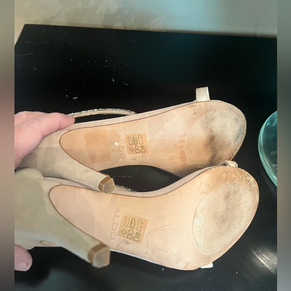 Nude sparkle Aldo heels - Picture 9 of 11